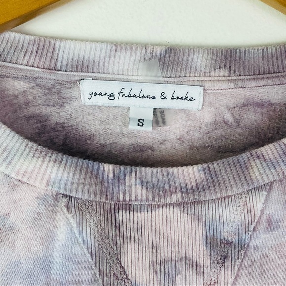 NWT Young Fabulous & Broke Women's Juliette Tie Dye Oversized Sweatshirt Dolman - Picture 6 of 12